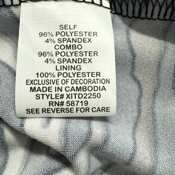 NWT!!! Maxi,Sleeveless,Embellished Tiger Stripes Dress,Size S, NY Collection - Picture 12 of 13